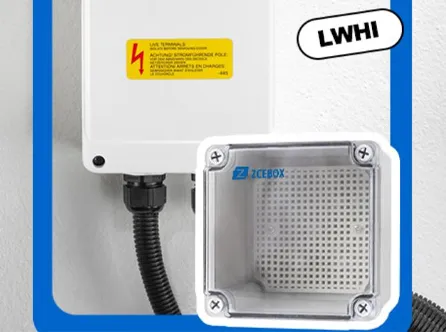 ZCEBOX Plastic Distribution Box Junction Boxes in Outdoor EV Charging Pile Scenarios